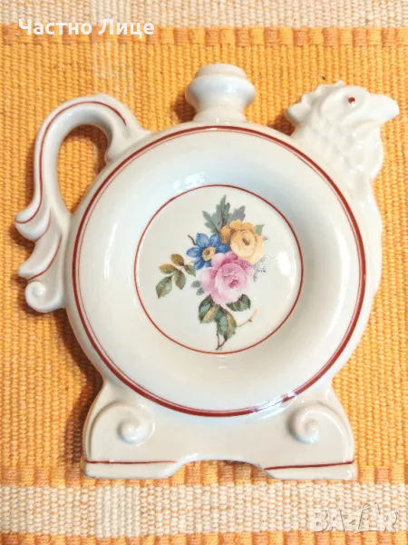 Оригинален Български Соц Порцеланов Съд Плосък Павур 1957 г., снимка 1