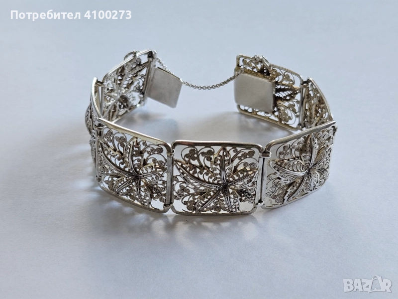 ФИЛИГРАННА ГРИВНА СРЕБРО 800, снимка 1