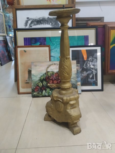 стар бароков свещник, снимка 1