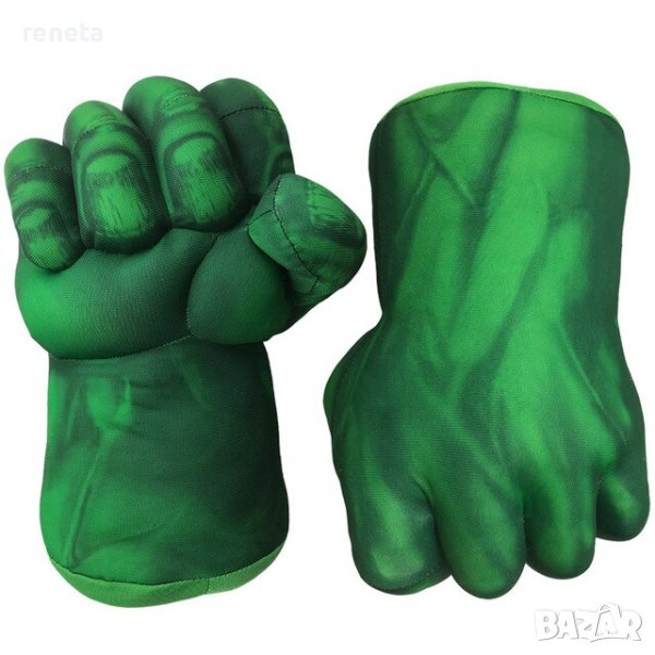 Играчка Ръката на Хълк, Дясна ръка, Зелена, снимка 1