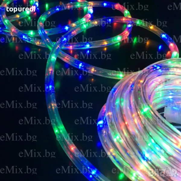 Светещо LED въже - 10м Multicolor, снимка 1