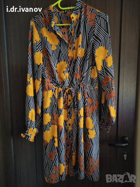 дълга цветна рокля/риза , снимка 1