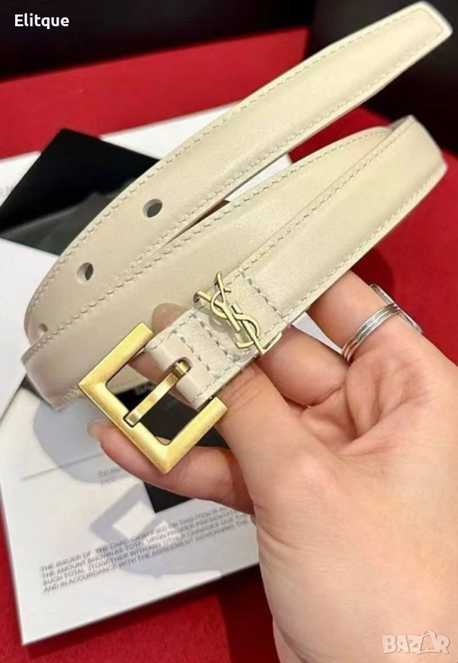 колан от естествена кожа в кутия ysl saint laurent , снимка 1