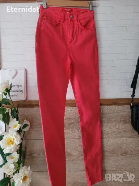 Оригинални дънки GUESS цвят корал , снимка 1