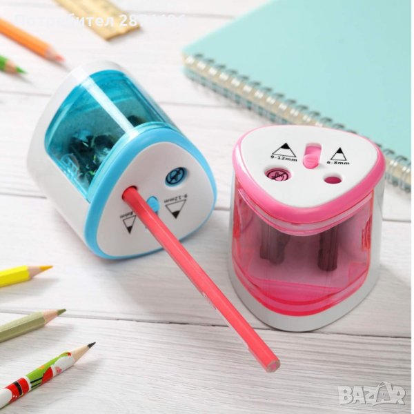 8004 Електрическа острилка за моливи с два отвора, снимка 1