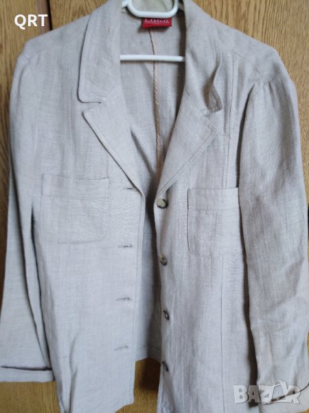 Спортно сако дамско, 100% лен, неизползвано, размер 40, без дефекти, снимка 1
