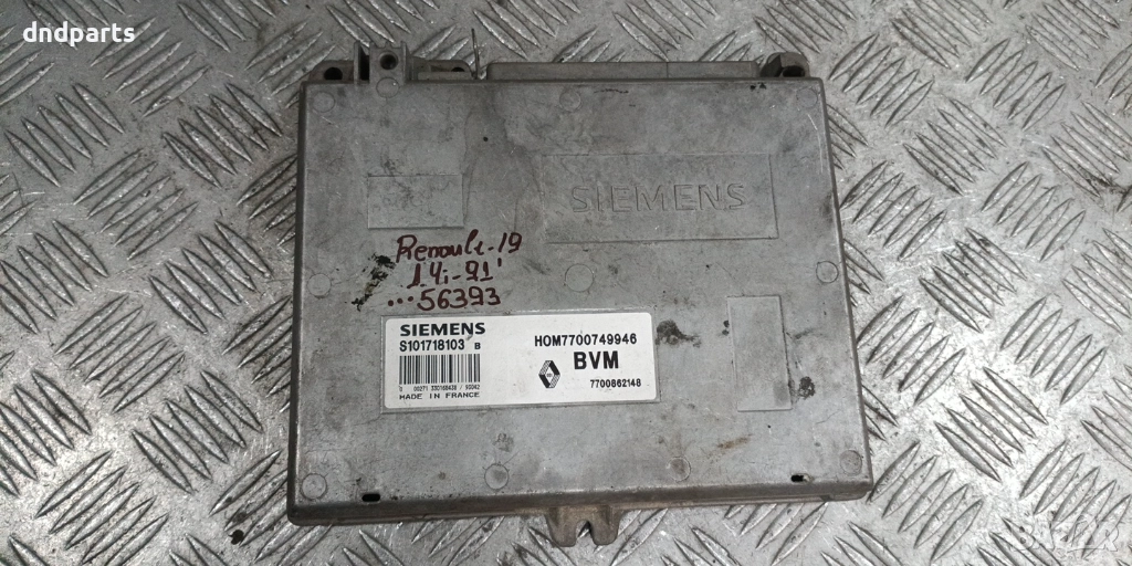 Компютър Renault 19 1.4i 1991г. S101718103 7700749946 , снимка 1