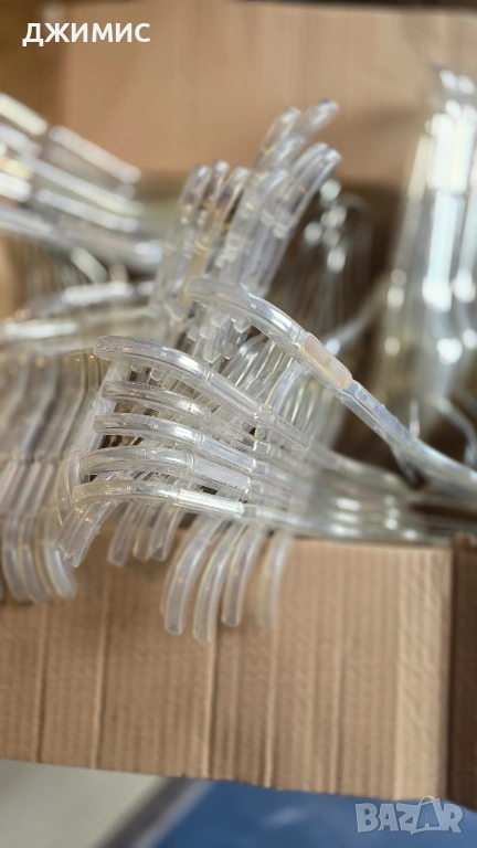 Топ цена! Закачалки, използвани, 60 броя,43 см., снимка 1