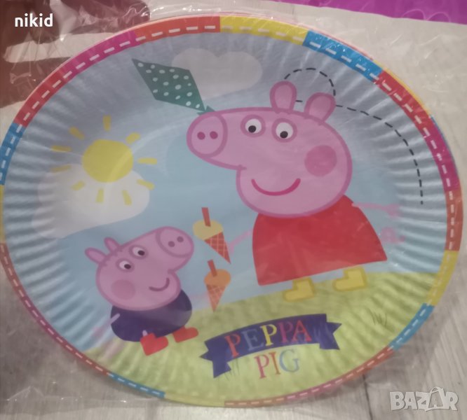 Пепа Пиг и Джордж peppa pig pepa 10 бр парти чинии чинийки, снимка 1