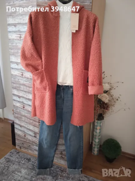 Дамско преходно палтенце тип Teddy Bear, снимка 1