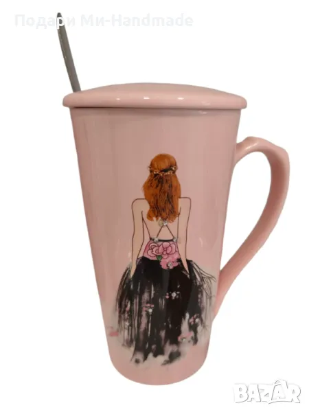 Чаша с момиче , снимка 1