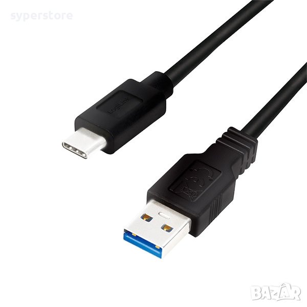 Кабел USB3.2 A-C, M/M, 0.5m, Logilink SS301081, снимка 1