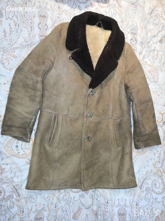 мъжки кожух овча кожа - изключително топъл и в най-студените дни, снимка 1