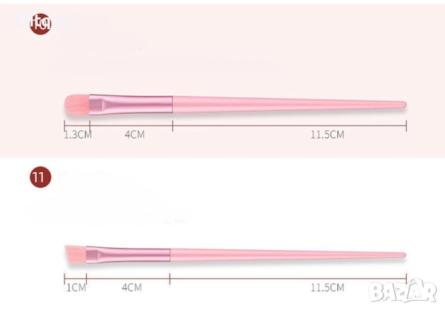 Комплекти с четки за нанасяне на грим от 13 части, снимка 2 - Други - 52795251