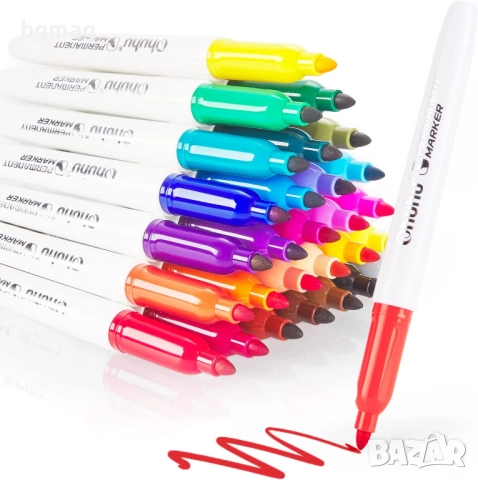 Ohuhu Oahu Art Markers Alcohol Marker Set-перманентни маркери,комплект 30 цвята, снимка 6 - Ученически пособия, канцеларски материали - 52146474