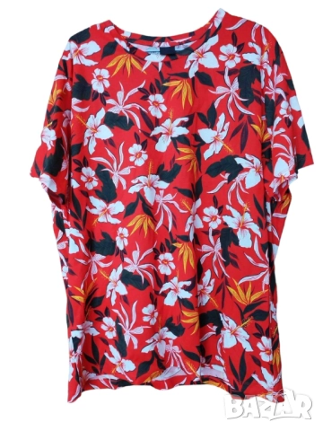 Мъжка тениска с флорална щампа H&M, 100% памук, Многоцветна, XL