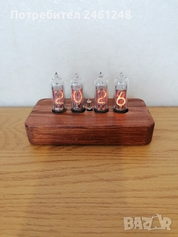 Лампов часовник, снимка 2 - Друга електроника - 51158094