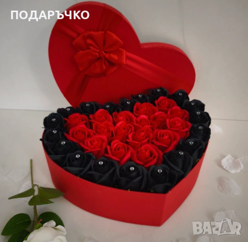 Луксозна кутия със сапунени рози, снимка 2 - Други - 52925566