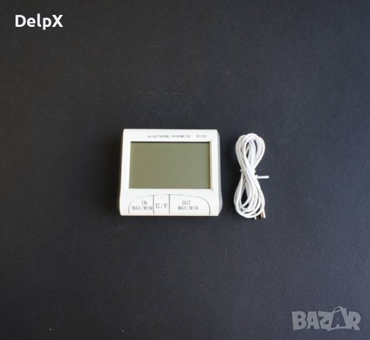 Термометър и влагомер със сонда за вътрешно/външно ползване -10°C до 50°C | 20% до 99%