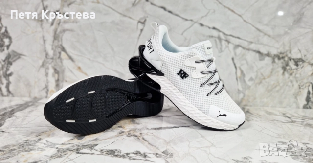 Puma бели мъжки маратонки , снимка 4 - Маратонки - 51610038