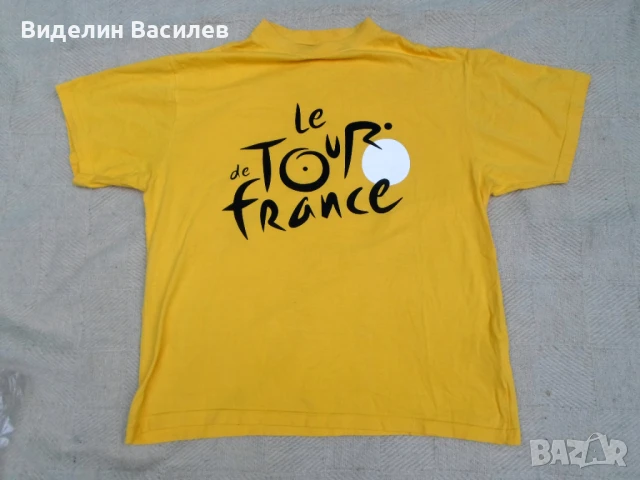 Tour de France yellow t shirt/тениска "М" размер/, снимка 3 - Фен артикули - 36562827