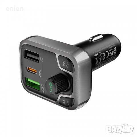 Bluetooth 20W PD FM Трансмитер 2x USB Type C Borofone BC38 MicroSD, снимка 2 - Зарядни за кола - 39211838
