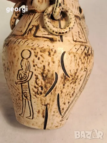 египетска керамична ваза  21/5, снимка 5 - Вази - 49216926