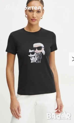 Оригинална дамска тениска Karl Lagerfeld, снимка 1