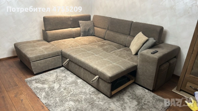 Ъглов диван на 3 модула , снимка 3 - Дивани и мека мебел - 53711388