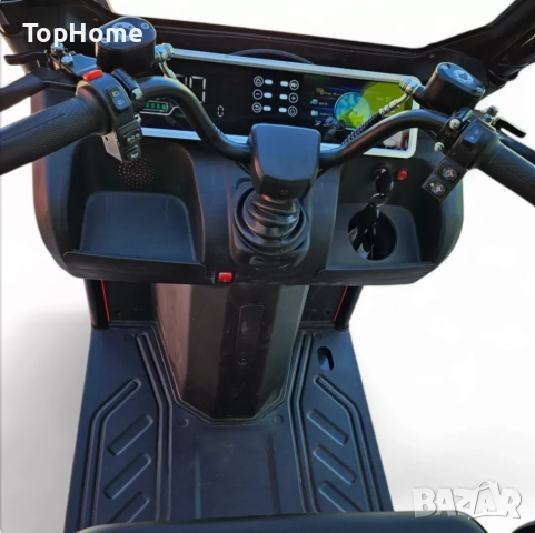  Електрическа Триколка С Покрив и камера за задно виждане, снимка 6 - Мотоциклети и мототехника - 41941508