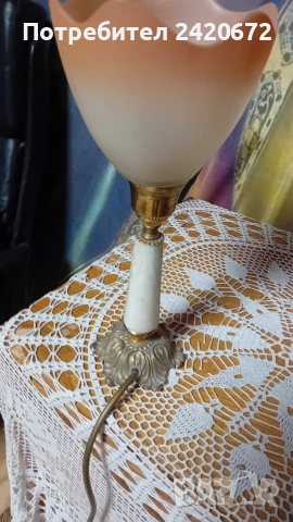 ретро  лампа  барок, снимка 2 - Настолни лампи - 52668136