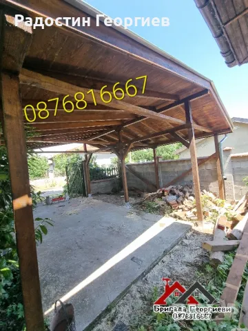 Ремонт на Покриви. Дървени Конструкции. Изграждане на Навеси. Улуци -0876816667, снимка 14 - Ремонти на покриви - 49798328