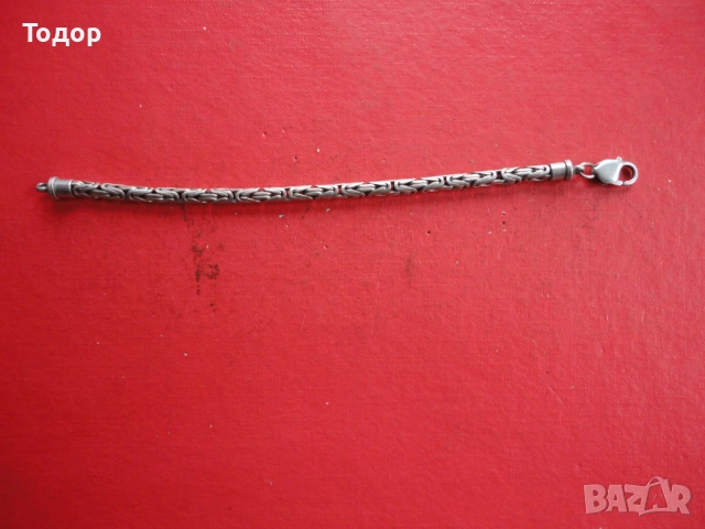 Невероятна сребърна гривна 2, снимка 3 - Гривни - 53060744