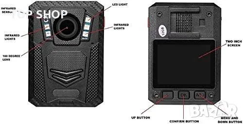 Нова Z5 Body 40MP камера с IR нощно виждане колан за гърди 64GB карта, снимка 2 - Камери - 49251702