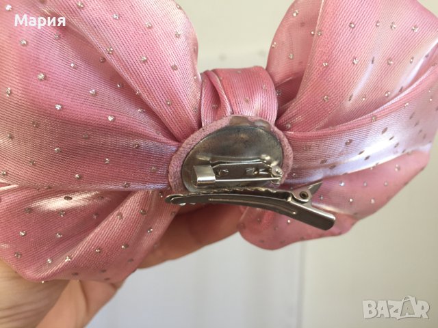 Розова голяма Шнола за Коса Аксесоар Фиба, снимка 12 - Аксесоари за коса - 41878035