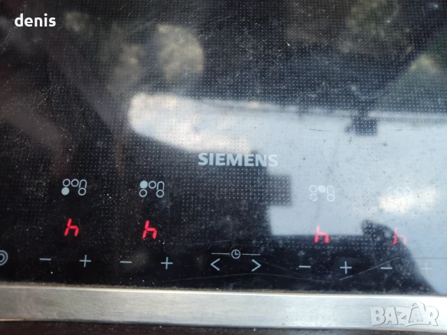 Стъклокерамичен плот за вграждане Сименс 80 см, снимка 4 - Котлони - 50856276