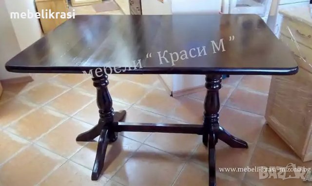 Маса ” Денвър” Кухненска-правоъгълна 80/120+30-Налична!