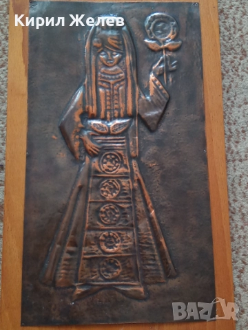 Картина стара медна 51284, снимка 8 - Антикварни и старинни предмети - 51702480