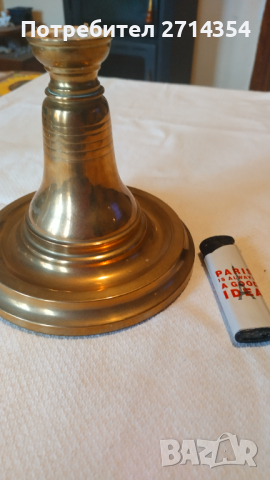 Стар свещник , снимка 2 - Антикварни и старинни предмети - 44834748