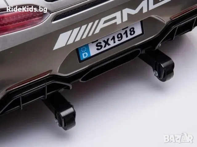 Mercedes-Benz GT4 AMG 12V - Детска акумулаторна кола, Сива, EVA гуми, снимка 9 - Детски велосипеди, триколки и коли - 49731622