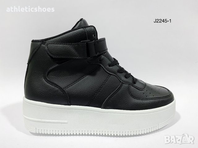 Дамски кецове на платформа в бяло-2245, снимка 2 - Кецове - 33933348