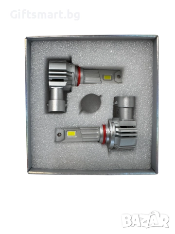 Комплект 2 LED крушки HB3/9005, 2x35 вата, 8000 lm, 6500 K, Canbus, снимка 2 - Аксесоари и консумативи - 52342828