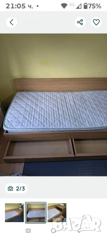 Единично легло , снимка 2 - Спални и легла - 53611002