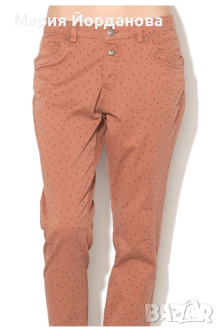 EDC by Esprit - Панталон Чино - Керемидено червен със ситен десен, XS, снимка 4 - Панталони - 51311891