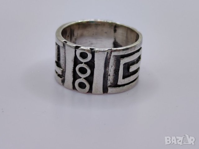 Мъжка 925 сребърна халка/ пръстен 16,91мм
