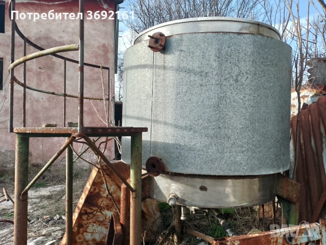 съд от неръждавейка с водна риза и серпентина