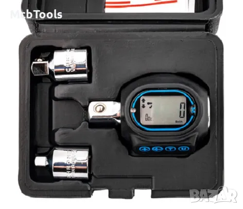 Цифров динамометричен адаптер 1/2”, 40-200 Nm ROCKFORCE, снимка 4 - Други инструменти - 47671576