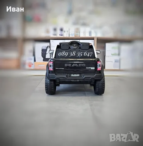 ТОП ЦЕНАНОВО!Акумулаторен джип RAM POLICE BLACK с 12V батерия,EVA гуми,сигнални светлини,дистанно, снимка 7 - Детски велосипеди, триколки и коли - 55083898