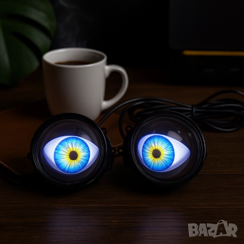 Комплект 3D LED очи, дневни светлини за автомобили, снимка 3 - Други стоки за дома - 51947580