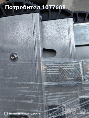 Професионална трираменна алуминиева стълба с 10 стъпала с профил на краката 22х80мм , снимка 14 - Други инструменти - 50330708